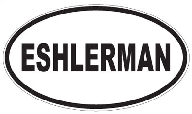 ESHLERMAN - Oval Magnet