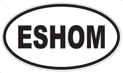 ESHOM - Oval Sticker