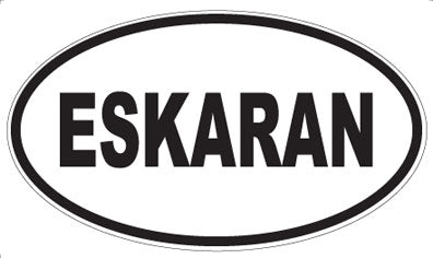 ESKARAN - Oval Sticker