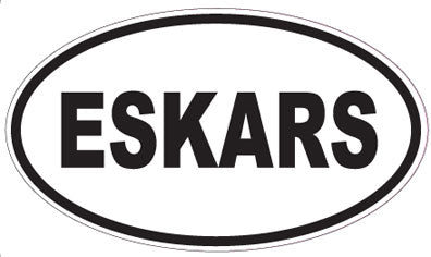 ESKARS - Oval Sticker