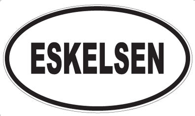 ESKELSEN - Oval Sticker