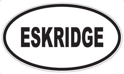 ESKRIDGE - Oval Magnet