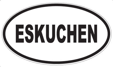 ESKUCHEN - Oval Sticker