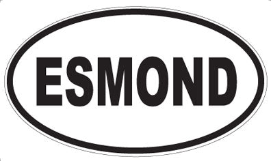 ESMOND - Oval Sticker