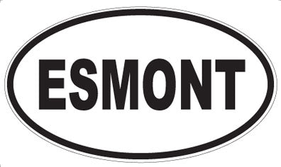 ESMONT - Oval Sticker