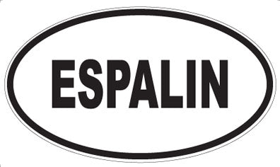 ESPALIN - Oval Sticker