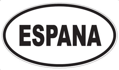 ESPANA - Oval Sticker