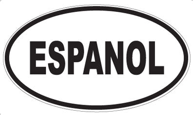 ESPANOL - Oval Magnet