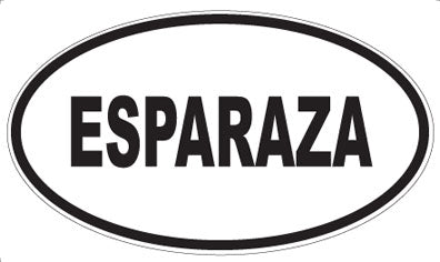 ESPARAZA - Oval Magnet