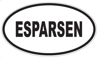 ESPARSEN - Oval Sticker