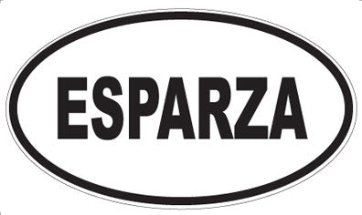 ESPARZA - Oval Magnet