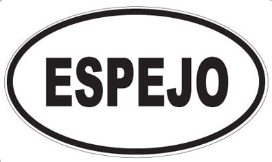 ESPEJO - Oval Sticker