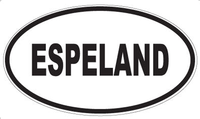 ESPELAND - Oval Sticker