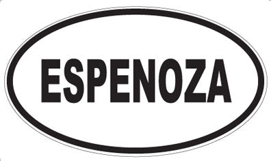 ESPENOZA - Oval Sticker
