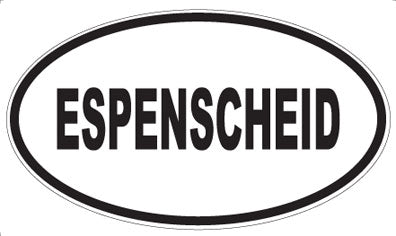 ESPENSCHEID - Oval Sticker