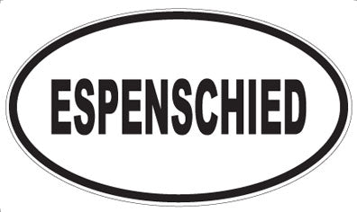 ESPENSCHIED - Oval Sticker