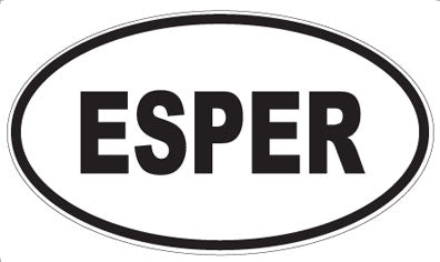 ESPER - Oval Sticker