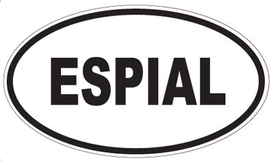 ESPIAL - Oval Sticker