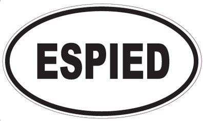 ESPIED - Oval Sticker