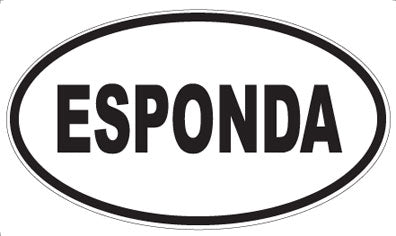 ESPONDA - Oval Sticker