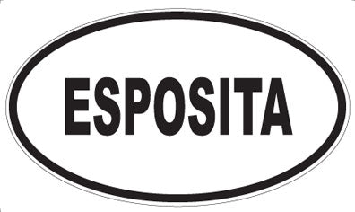 ESPOSITA - Oval Sticker