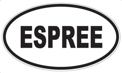 ESPREE - Oval Sticker
