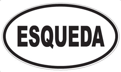 ESQUEDA - Oval Sticker