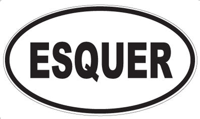 ESQUER - Oval Sticker