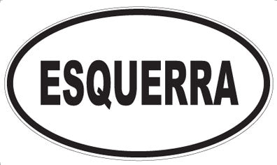 ESQUERRA - Oval Sticker