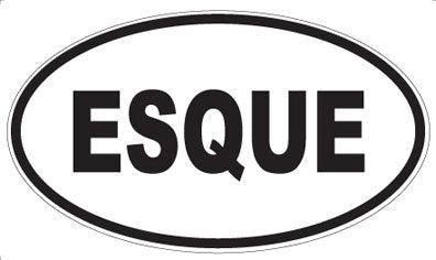 ESQUE - Oval Magnet