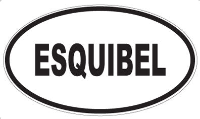 ESQUIBEL - Oval Sticker