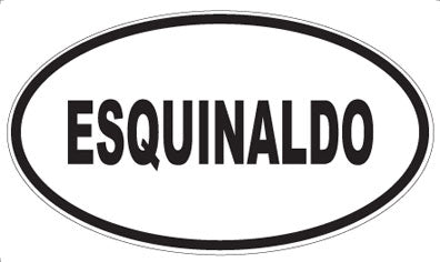 ESQUINALDO - Oval Sticker