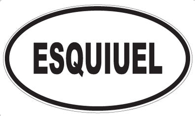 ESQUIUEL - Oval Sticker