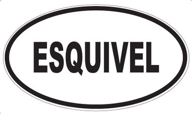 ESQUIVEL - Oval Sticker