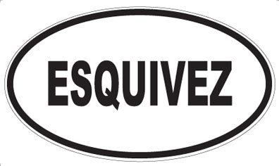 ESQUIVEZ - Oval Sticker