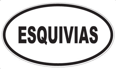 ESQUIVIAS - Oval Sticker