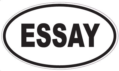 ESSAY - Oval Sticker