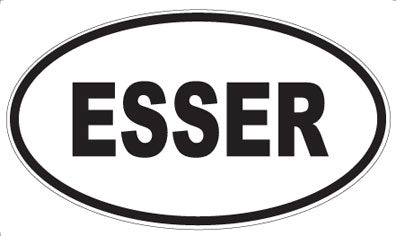 ESSER - Oval Sticker