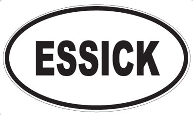 ESSICK - Oval Sticker