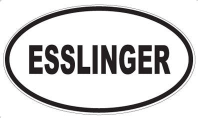 ESSLINGER - Oval Sticker