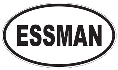 ESSMAN - Oval Sticker