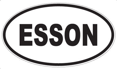 ESSON - Oval Sticker