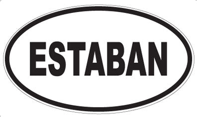 ESTABAN - Oval Magnet