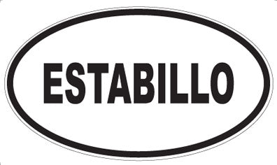 ESTABILLO - Oval Sticker