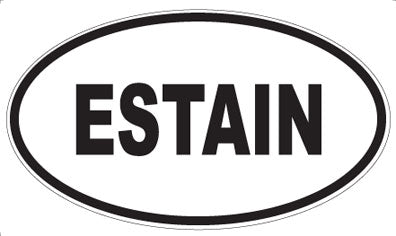 ESTAIN - Oval Magnet