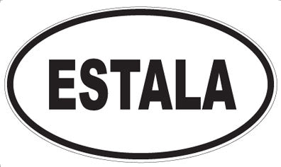 ESTALA - Oval Sticker