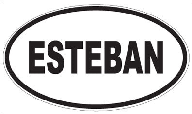 ESTEBAN - Oval Magnet