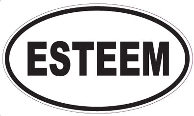 ESTEEM - Oval Sticker