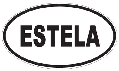 ESTELA - Oval Sticker