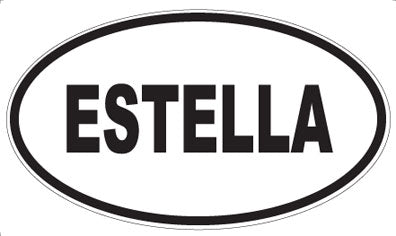 ESTELLA - Oval Sticker